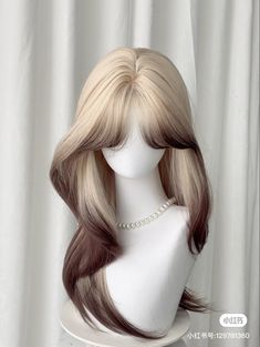 Pretty Hair Cuts, High Fashion Hair, Korean Hair Color, Hair Inspiration Long, Wig Styling, Dyed Hair Inspiration, Cosplay Hair