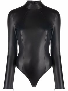 Wolford Bodysuit, Techwear Fashion, Leather Bodysuit, Latex Leggings, Body Suit Outfits, Amina Muaddi, Black Vegan, Halloween Disfraces, Animal Welfare