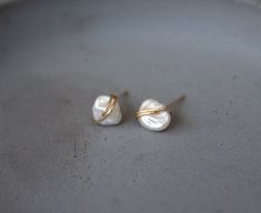 Delicate Gold Wrap Earrings, Delicate Wrap Earrings For Gift, Minimalist Gold Pearl Earrings Nickel-free, Minimalist Gold Pearl Earrings Nickel Free, Delicate Gold Wrap Earrings For Gift, Minimalist Gold Nickel-free Pearl Earrings, Elegant 14k Gold Filled Wrap Earrings For Gift, Elegant 14k Gold Filled Wrap Earrings As Gift, Minimalist 14k Gold Filled Wrap Earrings As Gift