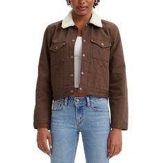 Levi's Original Sherpa Trucker Jacket Womens M Brown Denim New Please Check Measurements Below Before Purchasing. Chest 20" Pit To Pit Flat - From The Front Total Length 19" Bottom Of Collar To Hem - Back Denim Outerwear With Corduroy Collar For Fall, Fall Denim Outerwear With Corduroy Collar, Brown Denim Outerwear With Button Closure, Levi's Denim Jacket With Button Closure For Fall, Levi's Brown Outerwear For Spring, Levi's Denim Outerwear For Fall, Brown Utility Denim Jacket For Fall, Levi's Denim Fall Outerwear, Brown Levi's Outerwear For Spring