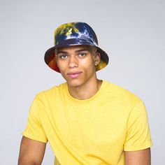 Tie Dye Bucket – usastrong.IO Summer Cotton Bucket Hat With Flat Brim, Summer 5-panel Hats One Size Fits Most, Summer 5-panel Hats One Size, Casual Yellow Cotton Bucket Hat, Summer 5-panel Hat One Size Fits Most, Multicolor Flat Brim Bucket Hat For Summer, Multicolor 5-panel Summer Hats, Yellow Cotton Bucket Hat With Short Brim, Yellow Adjustable Cotton Bucket Hat