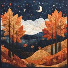 Quilting Patterns Thanksgiving Graphics for Creative Projects Thanksgiving Quilt Patterns, Art Quilts Ideas, Thanksgiving Quilt, Quilted Wall Hangings Patterns, Thanksgiving Graphics, Autumn Quilt, Fall Quilt Patterns, Watercolor Quilt, Landscape Art Quilts