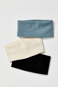 Hold it all back with this super soft, super wide ribbed headband. **Features:** Soft style, extra wide design, ribbed fabrication **Why We | Super Wide Soft Headband by Free People in Blue 2025 Wishlist, Random Hearts, Burr Basket, Thick Headband, Accessories Board, Wide Headbands, Thick Headbands, Xmas List, Cotton Headband