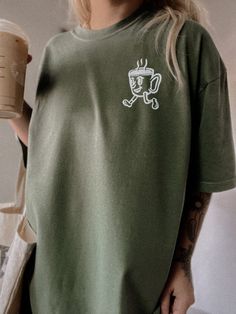 These tees are printed on super soft Comfort Colors, providing a relaxed unisex fit with a worn-in look and feel. This collection offers our most expanded size range from S-3X.Looking for these tees to fit oversized? Size up 1-2 sizes.Model is wearing a size XL for an oversized fit• 100% ring-spun cotton• Garment-dyed• Relaxed fitThis product is made especially for you as soon as you place an order, please see the banner on the top of our site for current turnaround times. Making products on dem Casual Comfortable Fit T-shirt With Letter Print, Casual Crew Neck T-shirt For Loungewear, Oversized Casual T-shirt For Loungewear, Comfortable Graphic Print T-shirt, Relaxed Fit Crew Neck T-shirt With Front Print, Soft-washed Relaxed Fit Crew Neck T-shirt, Crew Neck T-shirt With Letter Print For Loungewear, Everyday Cotton T-shirt With Text Print, Everyday Crew Neck T-shirt With Screen Print