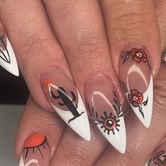 Antler Nails, Cowboy Nails Design, Rodeo Nails Westerns, Western Nails Country, Western Christmas Nails