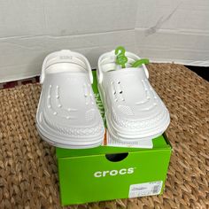 Crocs Off Grid Clog White Nwt Absolutely New Nwt Color White Size M7/W9 Unisex Box Will Not Be Included Unless Requested, Shipping Cost Will Change To $7.99 White Slip-resistant Clogs For The Beach, White Non-slip Clogs For The Beach, White Non-slip Clogs For Beach, Casual White Slip-resistant Sandals, White Comfortable Synthetic Clogs, White Slip-on Synthetic Clogs, White Casual Clogs With Round Toe, Casual White Clogs With Round Toe, Casual White Synthetic Clogs