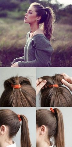 cola de caballo pelo largo Más Summer Ponytail, Top Hairstyles, Red Riding Hood, Hair Day