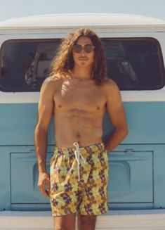 A Pull-on Board Short Made For Beach Days. Yellow Swim Trunks For Summer, Beachwear Swim Trunks For Poolside Summer, Beachy Surfing Shorts For Summer, Summer Beachwear Swim Trunks For Poolside, Beachy Shorts For Surfing In Summer, Beachy Shorts For Summer Surfing, Beachwear Swim Trunks For Vacation Poolside, Summer Swim Trunks For Warm Weather, Summer Swim Trunks For Warm Weather Swimming