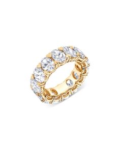 Bloomingdale's Fine Collection Certified Lab Grown Diamond Oval Eternity Band in 18K Yellow Gold, 9.75 ct. t.w. Luxury Oval Link Jewelry With Prong Setting, Luxury Jewelry With Prong Setting And Oval Link, Oval Eternity Band, Eternity Band, Oval Diamond, Eternity Bands, Lab Grown, Lab Grown Diamonds, Jewelry Accessories