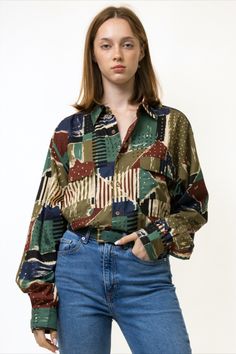 90s vintage woman blouse 80s vintage woman blouse vintage woman shirt vintage woman grunge shirt vintage woman grunge blouse 70s vintage pattern crop top vintage woman pattern shirt vintage woman pattern blouse 60s vintage crop top vintage woman blouse vintage abstract woman blouse vintage abstract shirt Vintage 90s abstract multicolor shirt vintage woman shirt 80s vintage woman blouse vintage woman shirt vintage woman casual shirt vintage grunge shirt woman grunge blouse 70s vintage pattern crop top woman pattern blouse abstract shirt silk woman shirt Vintage Multicolor Tops With Button Closure, Multicolor Vintage Print Button-up Top, 90s Graphic Print Button-up Top, 90s Fall Button-up Tops, Queer Outfits, Abstract Shirt, 70s Shirts, Grunge Shirt, Patterned Crop Top