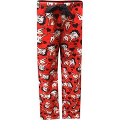 So soft and warm! These lounge pants for women are so soft you will want to wear them all day! They feature Betty Boop on a red plush fabric. They have an elastic waistband with a pretty tape tie bow. Machine washable and easy to care for. Size: M.  Gender: female.  Age Group: adult. Elmo Pj Pants, Plush Pajama Pants, Boxers Women, Gymwear Outfits, Pajamas Pants, Mom Outfit, Sleepwear Fashion, Teenage Fashion, Cute Pajamas