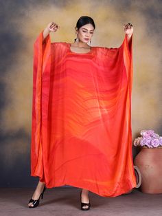 "Radiate warmth and style in our Orange Silk Kaftan – the perfect choice for vibrant, elegant fashion." One size fits all (Free size) • Kaftan Length 55”(139.7cm) from shoulder to hem - Cut shorter or keep longer to reach the floor (length of kaftan). Please put note at the the of purchase. • Hand wash with cold water or Dry clean.• Do not BleachIRON• Warm Iron (silk Mode)FREE SHIPPING by DHL ,Fedx & Ups. Silk Kaftan Gowns, Kaftan Gown, Kaftan For Women, Print Summer Dress, Beach Kaftan, Beach Kimono, Silk Kaftan, Printed Summer Dresses, Orange Beach