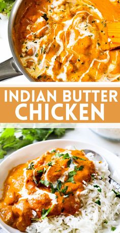 Indian butter chicken (murg makhani) recipe that is so simple and easy to follow. Delicious juicy chicken cooked with homemade Indian tandoori masala, tossed in rich and buttery tomato gravy, best served with naan or rice. #Indian #butter #chicken #authentic #recipe #homemade #boneless #shredded #oven #easy #simple #delicious #curry #murg #makhani #restaurant #style Murg Makhani, Chicken Curry Recipe Indian, Makhani Recipe, Pakistani Foods, Chicken Lunch Recipes, Curry Night, Homemade Curry, Lactose Free Recipes