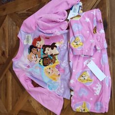 Top , Bottom , Cute Socks Disney Princess Pajamas Disney Long Sleeve Sets With Character Print, Long Sleeve Disney Sleepwear For Bedtime, Cute Purple Long Sleeve Sleepwear, Pink Long Sleeve Sleepwear With Character Print, Disney Long Sleeve Sleepwear For Pajama Party, Disney Long Sleeve Sleepwear With Character Print, Pink Disney Long Sleeve Sleepwear, Disney Onesies, Princess Pajamas