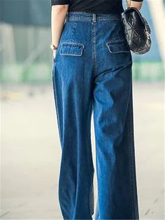 Description Product ID: BT2061194 Material: Cotton Pattern: Solid Season: Spring, Summer, Autumn Style: Casual, Simple, Fashion Occasion: Daily, Vacation, Street Package included: 1 * Pants Size Chart (Asian Size): Please allow 1-3 cm measured error. Tag Size Waist cm | inch 26 63cm | 24.8'' 27 67cm | 26.3'' 28 70cm | 27.5'' 29 73cm | 28.7'' 30 77cm | 30.3'' 31 80cm | 31.4'' 32 83cm | 32.6'' 33 87cm | 34.2'' 34 90cm | 35.4'' Casual High-waist Non-stretch Flare Jeans, Casual Non-stretch High-waisted Jeans, Non-stretch Flare Jeans For Workwear, Casual Non-stretch High-waisted Flare Jeans, Denim Blue Cargo Jeans For Summer, Blue Non-stretch Wide Leg Cargo Jeans, Non-stretch Wide Leg Blue Cargo Jeans, Casual High-waisted Jeans For Spring, High Waist Baggy Dark Wash Flare Jeans