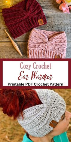 the easy crochet ear warmer pattern is perfect for winter