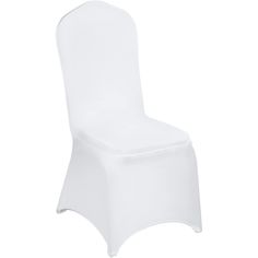 a white chair covered in a table cloth