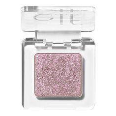 Turn every eye look into a party with e.l.f. Cosmetics Fine as Fleck Glitter Eyeshadow! This sheer eyeshadow topper is packed with micro-fine glitter flecks to play up your eyes with a mesmerizing wash of sparkle. The soft, smooth formula applies with ease and allows you to build a long-lasting look. Can be worn alone for subtle shimmer or on top of your fave eyeshadow to turn up the glitz. Why you’ll love it: • Long-lasting sheer glitter eyeshadow topper with a shimmer finish • Packed with micr Elf Fine As Fleck Eyeshadow, Sheer Eyeshadow, Elf Highlighter, Colourpop Super Shock, Metallic Eyeshadow, Lock It, Single Eyeshadow, Formula Cans, Shadow Sticks