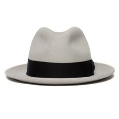 An American-made fedora with a cult following. This all-season hat features a center dent crown, snap brim, a grosgrain hatband with a pinched bow, and a German wicking sweatband. Classic Top Hat For Fall, Classic Top Hat With Flat Crown For Fall, Fitted Flat Crown Hats, Classic Flat Crown Top Hat For Fall, Classic Fall Top Hat With Flat Crown, Classic Solid Top Hat With Flat Crown, Classic Solid Fedora Hat Bands, Formal Solid Fedora With Flat Crown, Classic Fitted Fedora Hat