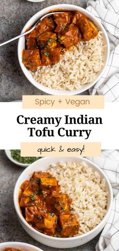 Tofu Indian Recipes, Indian Tofu, Tofu Coconut Curry, Firm Tofu Recipes, Vegan Curry Recipes, Tofu Curry, Vegan Indian Recipes, Tofu Recipes Vegan, Tofu Dishes