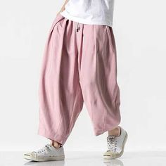 Hakama Sweatpants Woman Sweatpants, Mens Harem Pants, Jogging Pants Women, Man Trousers, Sweatpants Streetwear, Estilo Harajuku, Mens Trousers Casual, Casual Man, Pants Woman