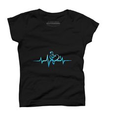 Channel your inner artist with the Music Clef Heart Heartbeat Treble Bass Key Choir Band premium ring spun cotton graphic Girl's t shirt created by BaoMinh for Design By Humans. It's time to add a pop of color, a splash of humor, and a whole lot of creativity to your day with apparel designed by one of our global artists. We're here to help you find that perfect you style! Size: large. Color: black. Gender: female. Age Group: kids. Girls Music, Heart Beat, Comfort Color, Apparel Design, Choir, Black Media, In A Heartbeat, Girls Tshirts, Piece Of Clothing