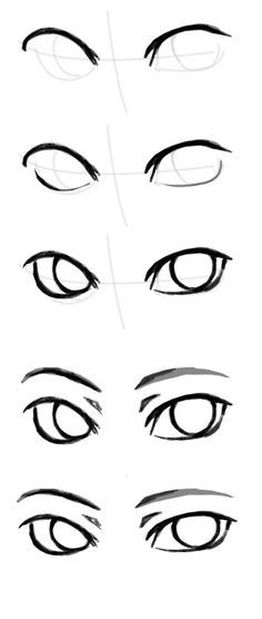 how to draw eyes step by step