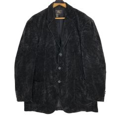 Vintage 90s RRL Ralph Lauren corduroy coat in black colour. Single breasted notch lapel light jacket. Still in good condition. SEE THE PICTURES FOR MORE DETAILS. CONDITION : 9/10 MEASUREMENT Pit : 23 inch Length : 33 inch Shoulder : 20.5 inch Sleeve : 26 inch Size On Tag : M Recommended Size : M-L PAYMENT We accept PayPal only. The item will be ship 3-5 days once the payment has been made. NORMAL SHIPPING FEDEX USUALLY AROUND 7-21 DAYS BEFORE REACH THE DESTINATION. EXPRESS SHIPPING  DHL USUALLY Winter Corduroy Blazer With Lapel Collar, Business Corduroy Outerwear With Long Sleeves, Corduroy Business Outerwear With Long Sleeves, Long Sleeve Corduroy Outerwear For Business, Formal Corduroy Outerwear For Winter, Formal Corduroy Outerwear For Fall, Notch Lapel Corduroy Outerwear With Pockets, Notch Lapel Corduroy Outerwear For Fall, Corduroy Notch Lapel Outerwear With Pockets