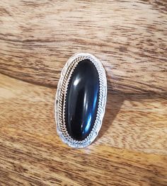 Western Ring, Western Rings, Southwestern Boho, Handmade Jewelry Ring, Navajo Jewelry, Black Ring, Statement Ring Silver, Black Onyx Ring, Western Jewelry