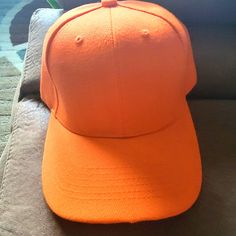 This Beautiful Orange Baseball Cap Is Adjustable Orange Flat Bill Baseball Cap, Casual Orange Baseball Cap With Flat Bill, Casual Orange Flat Bill Baseball Cap, Purple Bucket Hat, Womens Ball Caps, New Disney Movies, Knit Pom Pom Hat, Adidas Hat, Rancher Hat