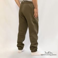 Mens joggers sewing pattern & step-by-step sewing instructio - Inspire Uplift Sewing Instructions, Pattern Steps, Knit Sweatshirt, Mens Joggers, Lining Fabric, French Terry, Sewing Pattern, Sewing Patterns, Step By Step