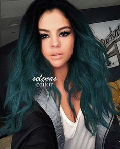 Green Hair Ombre, Turquoise Hair Ombre, Teal Ombre Hair, Turquoise Hair Color, Teal Hair Color, Ombre Wig, Teal Hair, Turquoise Hair, Hair Color Blue