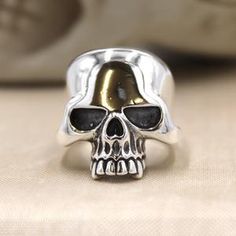 Skull 925 ring Hell Rider Skull Ring Sterling Silver 925 | Etsy Gothic Skull Ring Stamped 925, Silver Skull Ring Collectible, Skull Shaped 925 Silver Ring Gift, 925 Silver Skull Ring Gift, Gift Skull Ring Stamped 925, Biker Halloween, Black Ring Box, Sterling Silver Skull Rings, Octopus Pendant