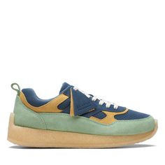 Model Name: Lockhill Kith Ronnie Fieg Model Number: 26170103 Material: Leather Color: Blue Green Condition: New With Box Width: Medium (D, M) The Clarks Story Began In England In 1825 When The Clarks Brothers, Cyrus And James, Created Their First Pair Of Shoes. In 1977, Their Business Expanded Into The United States And Soon Acquired The Hanover Shoe Company And Bostonian Shoe Company. Today, Clarks Continues To Strive For Superior Footwear With Innovative New Techniques And Materials, All While Blue Lace-up Sneakers With Vibram Sole, Blue Textured Slip-on Sneakers, Blue Sneakers With Rubber Sole, Casual Blue Sneakers With Vibram Sole, Blue Sporty Sneakers With Flat Heel, Blue Low-top Sneakers With Removable Insole, Modern Blue Sneakers With Rubber Sole, Modern Blue Sneakers With Contrast Sole, Blue Sneakers With Cushioned Footbed