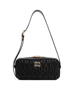 Miu Miu Logo-lettering Zipped Shoulder Bag | italist, ALWAYS LIKE A SALE Miuccia Prada, Italian Luxury, Shop Logo, Letter Logo, Luxury Retail, Luxury Boutique, Miu Miu, Bag Lady, Shoulder Bag