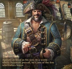 an image of a man in pirate costume