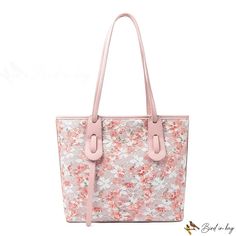 Bird in Bag - Large capacity bags female new fashion shoulder tote bag simple casual large capacity bags Spring Satchel With Large Capacity For Everyday Use, Large Capacity Pink Tote Shoulder Bag, Large Capacity Everyday Bag For Spring, Large Capacity Pink Hobo Tote Bag, Pink Large Capacity Hobo Tote Bag, Spring Shoulder Bag With Large Capacity For Shopping, Large Capacity Satchel For Errands In Spring, Large Capacity Satchel For Spring Errands, Spring Large Capacity Square Bucket Bag