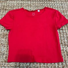 Size: Small Brand: Pacsun Style: Ps Basics Basic Crop Top, Bright Red, Comfortable, Soft, Stretchy, Comfy, Nwot, Short Sleeve New Just Didnt Fit Sold Out On Website Basic Red Crew Neck Crop Top, Basic Red Cotton Crop Top, Basic Crop Top, Red Crop Top, Pacsun Tops, Fancy Dresses, Bright Red, Pacsun, Crop Top