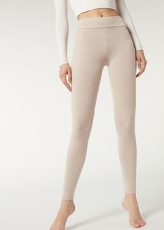 Size small - Ribbed Leggings with Cashmere - LEGGINGS - Calzedonia Tight Ribbed Leggings For Loungewear, Stretch Ribbed Leggings For Loungewear, High Stretch Ribbed Leggings For Loungewear, Tight Leggings For Loungewear, Solid Ribbed Leggings For Loungewear, Solid Color Ribbed Leggings For Loungewear, Solid Full-length Ribbed Leggings, Stretch Bottoms With Soft Texture For Fall, Solid Full Length Ribbed Leggings