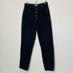 "juniors size 13 fits like a womens 10/12 by Canyon River Blues 100% cotton  31\" waist 44\" hips 42\" length 31\" inseam Vintage 1990s Canyon River Blues high waisted black denim jeans with a 5 button fly. Super on trend and iconic, these jeans are perfect for day or night wear- made of high quality cotton denim that will last for a zillion wears. In excellent vintage condition with no holes or stains." Canyon River, Blue River, Cotton Jeans, Black Denim Jeans, Night Wear, Womens Jeans, Black Button, Black Denim, Nightwear