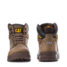 Lightweight, sturdy and comfortable work boots to get you through the day. The CAT Footwear Mobilize Alloy Toe men's work boots feature an alloy safety toe that protects against impact and compression, offering the strength of a steel toe in a lightweight and more compact format. Plus, you'll get more out of your day with the comfortable, anti-odor sockliner. With EH Protection and a slip-resistant outsole, you can keep safe in various working conditions. Alloy Safety Toe Rated ASTM F2413-18 I/7 Rugged Steel Toe Work Boots For Outdoor, Outdoor Work Boots With Reinforced Snip Toe, Rugged Impact Resistant Work Boots With Round Toe, Rugged Work Boots With Reinforced Toe For Outdoor, Rugged Work Boots With Reinforced Toe For Safety, Durable Work Boots With Snip Toe For Safety, Slip-resistant Round Toe Work Boots For Outdoor, Rugged Safety Work Boots With Reinforced Toe, Rugged Impact-resistant Work Boots For Outdoor