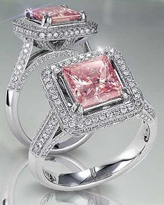 Pink Diamond Engagement Rings Tiffany's...pretty!!!! I ABSOLUTELY LOVE THIS ONE!!!!!! Pink Diamonds Engagement, Pink Diamond Engagement Ring, Pink Diamond Ring, Pink Diamonds, Bling Rings, I Love Jewelry, Pink Ring, Pink Diamond