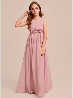 JJ's House 3D Floral Chiffon Scoop Sweet 16 Junior Bridesmaid Dresses Spring Summer A-line Back Zip Blush Floor-Length Pink Sleeveless Junior Bridesmaid Dress. #JJ's House #3DFloral #Chiffon #Scoop #Sweet16 #JuniorBridesmaidDresses #Spring #Summer #Aline #BackZip #Blush #FloorLength #Pink #Sleeveless #JuniorBridesmaidDress Floral Junior Bridesmaid Dresses, Bridesmaid Dresses Spring, Spring Bridesmaid Dresses, Junior Bridesmaids, Junior Bridesmaid Dress, Dresses Spring, Pink Bridesmaid Dresses, Junior Bridesmaid Dresses, Junior Bridesmaid