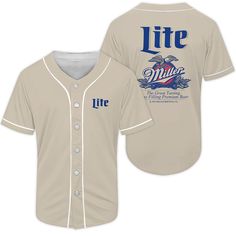 Miller Lite Eagle Baseball Jersey, Miller Lite Diamond jersey, Miller Lite jersey, beer diamond jersey, Miller Lite clothes, beer brand baseball jersey, Alcohol baseball jersey, mem's baseball jersey, men's diamond jersey, jersey brand Alcohol, beer baseball jersey, beer jersey Miller Lite, Beer Brands, School Team, Baseball Team, Baseball Jersey, Baseball Jerseys, Jersey Shirt, Athletic Wear, Moisture Wicking Fabric