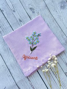 If you need a personalized design, please do not hesitate to message us. Thank you! 📍 About the floral embroidered handkerchiefs Handkerchiefs are made from linen of natural origin, so they are safe, environmentally friendly, soft and absorbent. Size: 30x30 cm. They are embroidered with daisy, wildflower, lavender, forget me not, clover or custom designs according to your requirements. Personalized with your messages, your name or any quotes you like. 📍  You buy this for yourself or give it as Embroidered Flower Handkerchiefs As Gift, Embroidered Flower Handkerchiefs For Gifts, Flower-shaped Embroidered Handkerchiefs For Gifts, Flower Shaped Embroidered Handkerchiefs For Gift, Cotton Handkerchiefs With Embroidered Text As Gift, Embroidered Text Cotton Handkerchiefs For Gifts, Embroidered Cotton Handkerchiefs As Gifts, Cotton Handkerchiefs With Embroidered Text For Gift, Cotton Handkerchief With Machine Embroidery For Gift