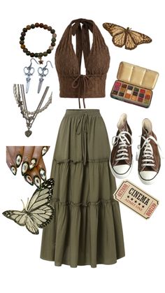 Fairy Core Outfits, Estilo Hippie, Modest Fashion Outfits, Cute Everyday Outfits, Hippie Outfits, Edgy Outfits, Fairy Core