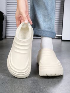 Men's Warm Fleece-Lined Chef Shoes, Non-Slip Soft Bottom Work Shoes, Slip-On Beige         Men Shoes, size features are:Bust: ,Length: ,Sleeve Length: Chef Shoes, Soft Matte Lip Cream, Outdoor Sandals, Work Safety, Men's Knit, Long Sleeve Knit Tops, Safety Shoes, Kids Sleepwear, Men Shoes Size