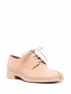 Maison Margiela Tabi Rubber Derby Shoes - Farfetch Maison Margiela Tabi Heels, Maison Margiela Tabi Boots, Maison Margiela Tabi Loafers, Tabi Sneakers Margiela, Mm6 Maison Margiela Shoes, Women Brogues, Leather Brogues, Brogue Shoes, Derby Shoes