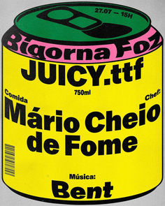 a can of marro cheio de fomee with the words bent on it