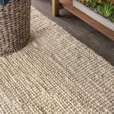 Natural jute fiber and a chunky texture make this handwoven rug a great addition to your home. The solid color works almost anywhere, in both modern or traditional rooms. This rug is reversible for longer wear. JONATHAN Y Natural Fiber Pata Hand 5 X 8 (ft) Woven Jute Light Ivory Indoor Solid Bohemian/Eclectic Area Rug in Yellow | NRF102B-5 Jute Lights, Eclectic Area Rug, Bohemian Eclectic, Square Area Rugs, Target Rug, Jute Area Rugs, Light Ivory, Bohemian Area Rugs, Handwoven Rug